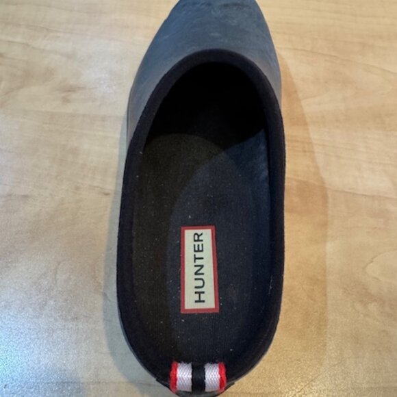 Hunter Black Rubber Clogs Sz 40 - Picture 8 of 10
